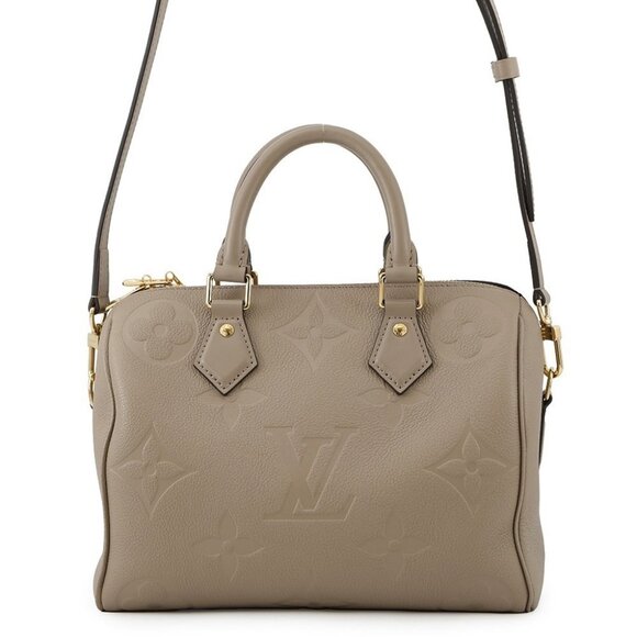 LOUIS VUITTON Speedy Bandouliere Size 25 Monogram Empreinte Leather Tourtere. - Picture 1 of 15